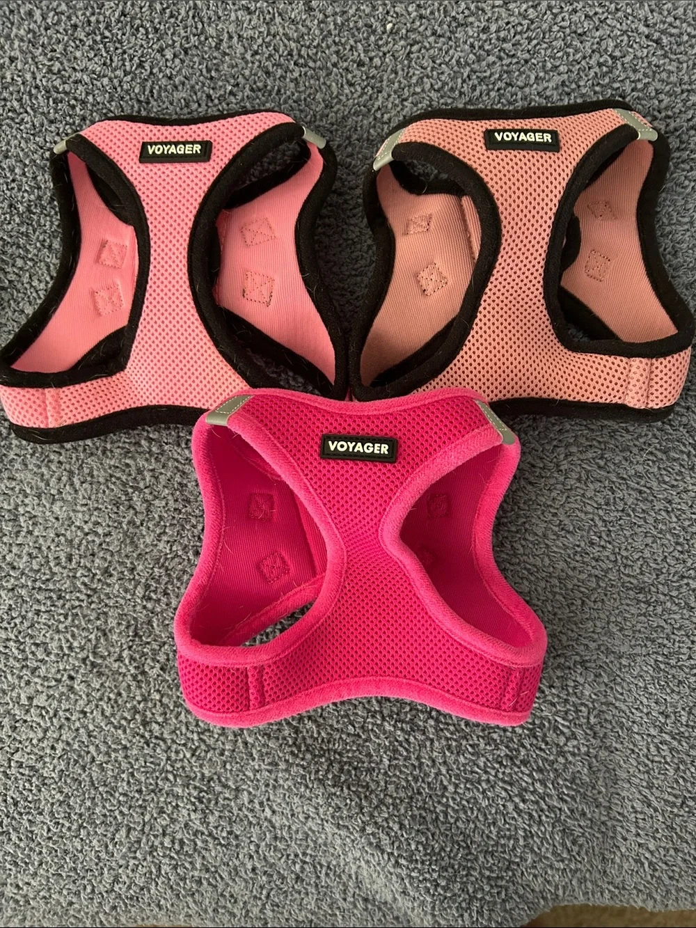 Voyager (3) Pink Mesh Dog Harnesses size Small